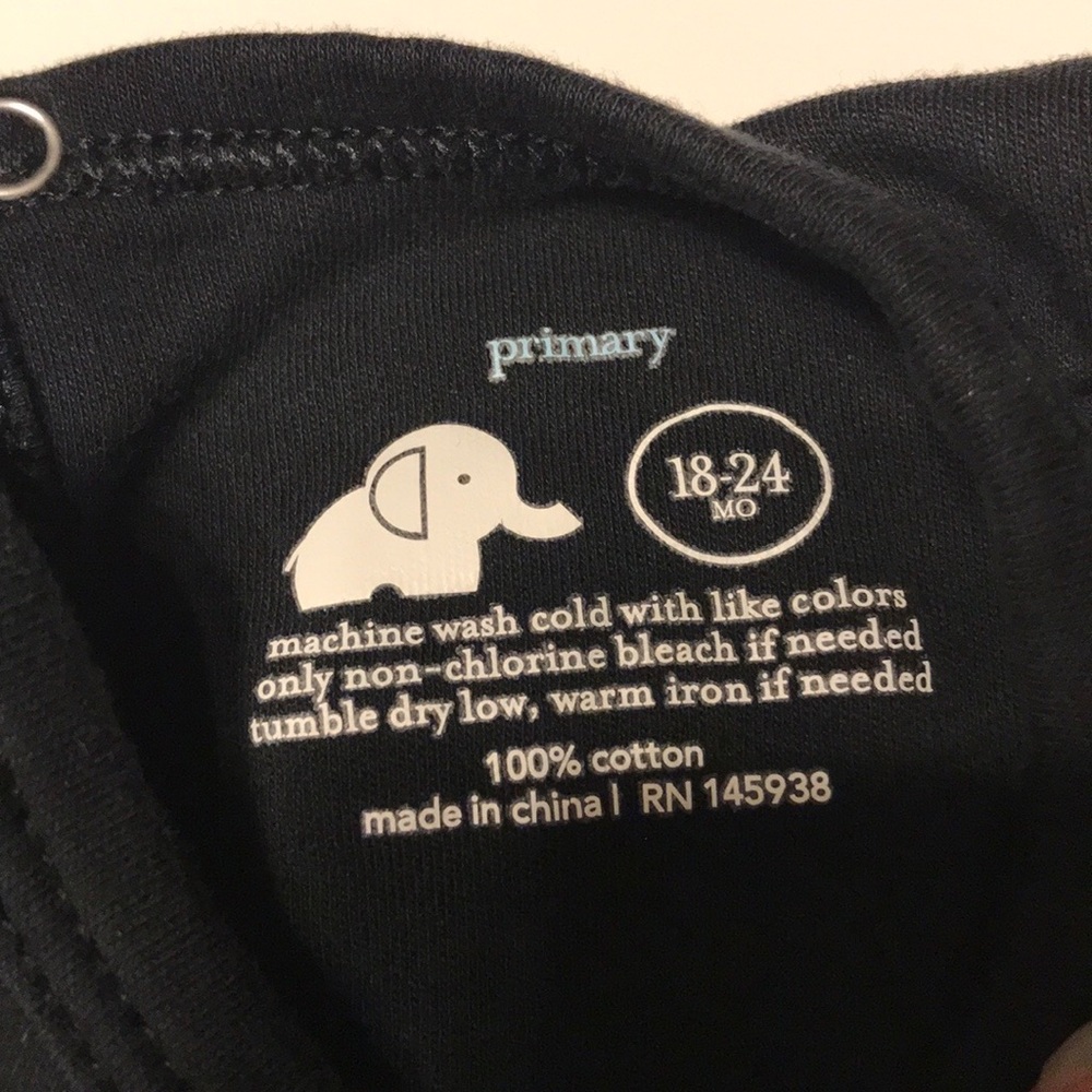 Primary 18-24 Mo Black Short Sleeve Dress - Picture 3 of 4
